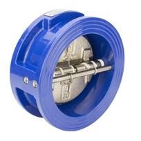 Обратный клапан двухстворчатый межфланцевый REON тип RSV32-T DN40 PN16